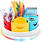 MeCids Art Supply Storage Organizer, 360° Spinning Pen Holder and Caddy for Office, Classroom