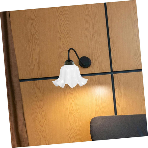 Bulbs Holibanna Blossom Shaped White Plastic Lamp Shade for Elegant Flower Design Replacement for Table and Floor Lamps