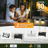 Balcony(12 Pack,Warm PATIOWIN Solar Deck Lights Outdoor, Solar Step Lights Waterproof Led Lights for Outdoor Stairs