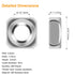 200 Pieces 304 Stainless Steel M3 Square Nuts