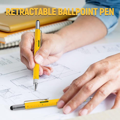 6 1 BIIB in Multitool Pen, Mens Gifts for Dad Boyfriend Husband, Anniversary Birthday Fathers Day Gifts for Men, Gift