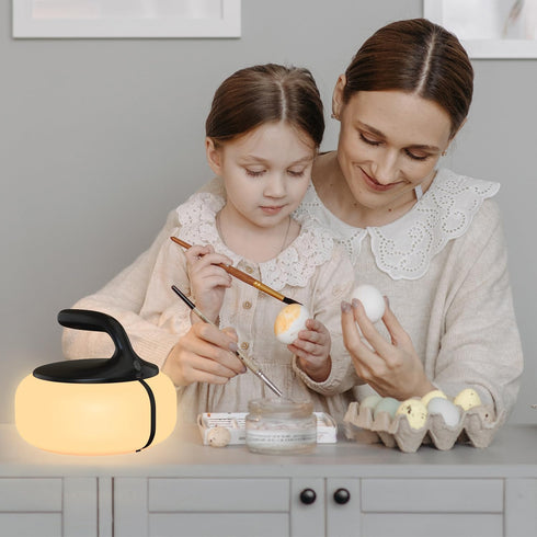 RGB Table Lamp, Cordless Rechargeable Portable Night Light, 6000mAh Battery Operated Dimmable LED Ambient Lighting