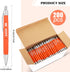 Qilery 200 Pcs Breast Cancer Pens Bulk - Pink Ribbon Retractable Ballpoint Pens with HOPE Imprint for Charity Run