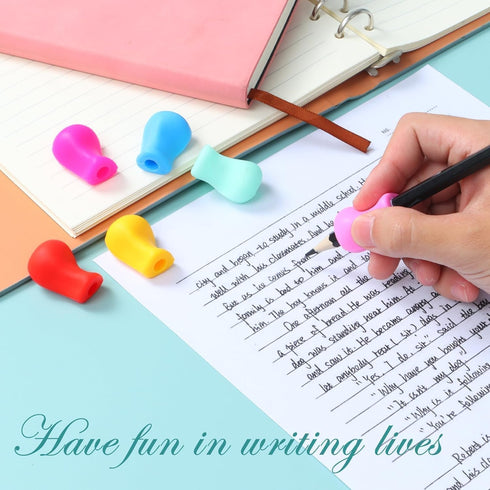 ALLFELIXA 12 PCS Pen Grip, Grips for Pencils, Pencil Holder for Kids Handwriting