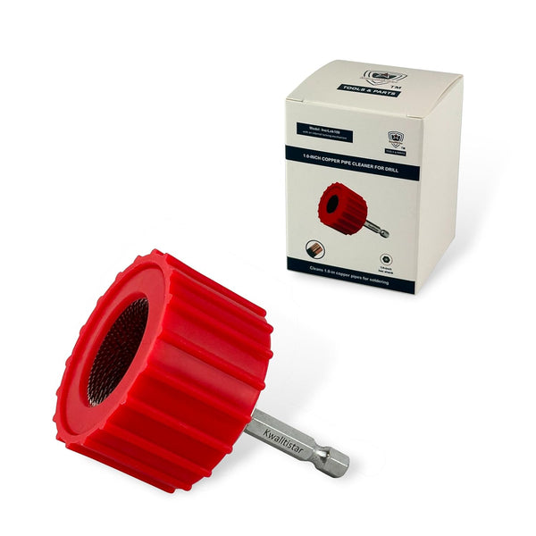 1.0-Inch Copper Pipe Cleaner for Power Drill, Model InerLok100, Tube Cleaning Brush for Copper/Bronze/Brass Pipes