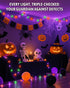 Kelumi 9.8ft 30 Halloween String Lights Battery Operated, Orange Purple and Green Fairy Lights with Timer Waterproof