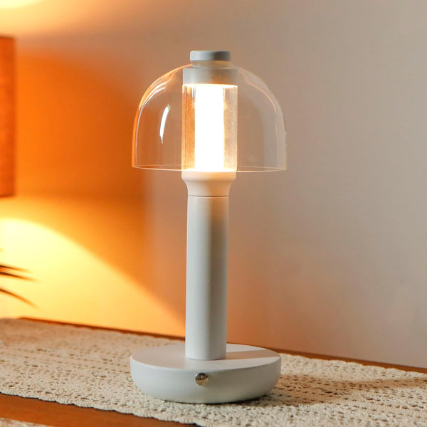 JHY DESIGN 10" H Bedside Table Lamp 3-Color Light Dimmable Nightstand Lamp