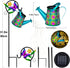 Solar Watering Can with Lights, Waterproof Solar Lantern with Butterfly Shepherd Hook, Hanging Garden Lights for Patio