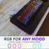 Tilted Nation RGB Gaming Mouse Pad - Large LED Desk Mat with 8 Adjustable Light Modes, Non Slip Rubber Base