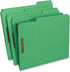Universal 13522 Deluxe Top Tab Folders, 2 Fasteners, 1/3 Tab, Letter, Green, 50/Box