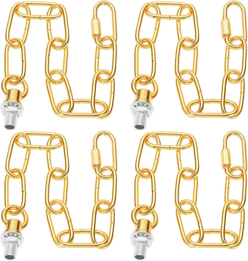 PATIKIL 1 ft Light Fixture Chain, 4 Set Lighting Chain Metal Looping