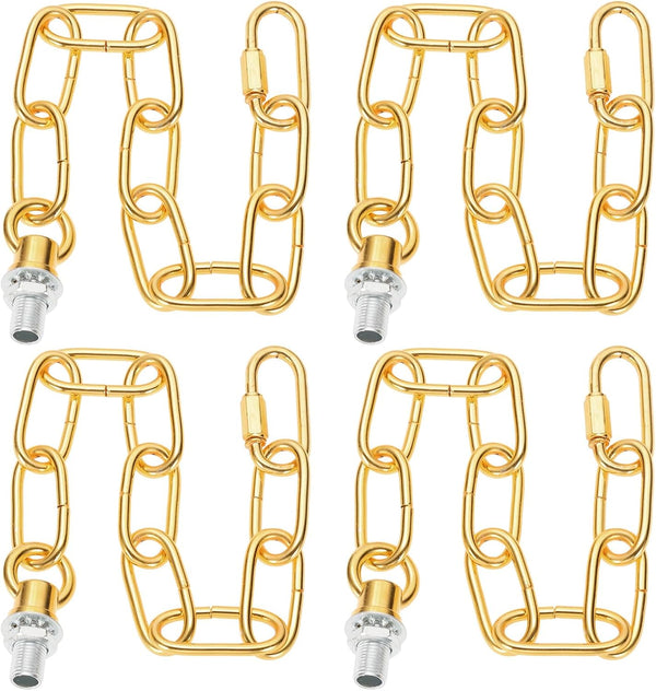 PATIKIL 1 ft Light Fixture Chain, 4 Set Lighting Chain Metal Looping