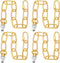 PATIKIL 1 ft Light Fixture Chain, 4 Set Lighting Chain Metal Looping