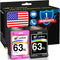Cartlee Remanufactured Ink Cartridge Replacement for HP 63XL 63 XL for Officejet 3830, Envy 4520, Officejet 4650, 5258,