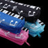 Black Violin Oxford Cloth Pencil Case, Square Single Layer Music Notes, Large Capacity Pen Bags, Stationery Supplies
