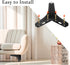 12 4 Inch Chumia Pieces Black Furniture Legs, Metal Furniture Replacement Feet Triangle, Table Legs for Cabinet Sofa