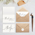 XXINMOH 100 PACK 4x6 Inch Thank You Cards Bulk with Kraft Envelopes and Matching Stickers, Blank Greeting Cards