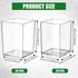 Tosstuki 40 Pack 2 Sets Clear Acrylic Pen Holder Size Pencil Cups Makeup Brush Holder Bookmark Organizer Stationery