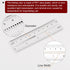 Film Flexible Ruler, 4 Inch 0.1mm Scale, PET Plastic Covered Folding Measuring Tool