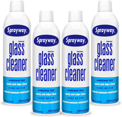 Sprayway Glass Cleaner Aerosol Spray Clean Fresh Scent