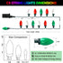 C9 Bulbs 50 36ft HAYATA Christmas Lights LED Strawberry String Light Red&White&Green - Fairy Lighting for Outdoor