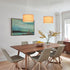 2 Pack 15Ft Plug in Pendant Light, Hanging Light with Clear Cord, On/Off Switch, Beige Linen Fabric Lamp Shade, Hanging