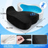 CushyOasis Tailbone 5.28 Seat Cushion, Gel Chair Cushions, Office Chair Cushions, Anti-Slip Bottom & Removable Cover