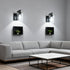 Dimmable Bulb Battery Operated Wall Sconce, Rechargeable Magnetic Wall Lamp with Remote Control, LED & Clear Glass