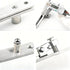 360-Degree Heavy Duty Hidden Door Hinge - Stainless Steel Pivot | Rotation Invisible Pivot Door Hardware for Secret
