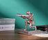 Knight Pen Holder Stand, Resin Desk Organizer with Fancy Pen Gift for Office and Home (Bronze)