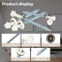 Metal Roofing Screws 10 x 1-1/2 inch, Brite White Hex Head Sheet Metal Roof Screw with EPDM Washer (250Pcs)