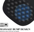 JIKIOU 12x8 inch Ergonomic Mouse Pad Wrist Support with Massage Design, Memory Foam Wrist Rest Pain Relief Mousepad