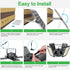 INXPHY 1200LM 144LED 5 4-Leaf 120 IP65 Solar Shed Light, Motion Sensor Pendant Light, Lighting Modes Remote Control