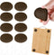 MLLNFUE 8 Packs Non-Slip Stabilizer Pads for Cutting Boards, Self-Adhesive Rubber Feet, Noise
