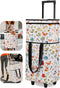 Dxiywa Foldable Rolling Bag, Portable Small Shopping Cart with Wheels, Collapsible Shopping Tote