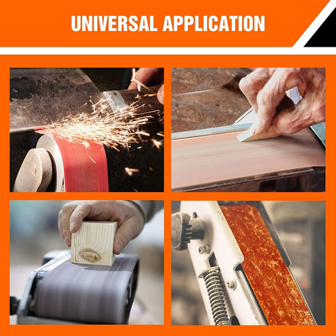1-1/2 Inch x 30 Inch Sanding Belts, 600 Grits for Belt Sander Tool, Woodworking, Metal Polishing, 10 Pack Aluminum Oxide