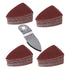 CNBTR Universal Oscillating Multitool Polishing Finger Sanding Pad Disc, Sandpaper Sheet Set