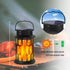 2 Packs Solar Lights for Outside, Upgraded Solar Lanterns Flickering Flame Outdoor Waterproof Hanging Lanterns