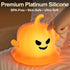 3 Dealswin Christmas Stocking Stuffers Girls Cute Birthday Gift Pumpkin Silicone Night Light for Kids, LED Nursery Lamp