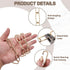 2ft 3mm/0.12" 2 uxcell Lighting Hanging Chain, Looping Metal Pendant Chandelier Chain Extension with Quick Link Lock