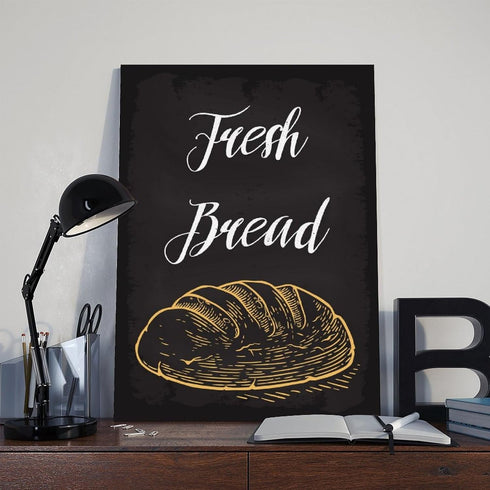 Generic Frame:12x18inch(30x45cm) Fresh Bread Bakery Canvas Poster Wall Art Decor Print Picture Paintings for Living