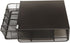 Safco Products Coffee and Sugar Organizer 3274BL Hospitality Tray, Black, 1 Drawer, 12"W x 11"D x 3 ¼"H