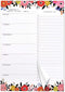 Foral Weekly Meal Planner Magnetic Notepad - 80g 50 Sheets for Fridge, 7"x10" Grocery List Organizer