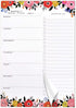 Foral Weekly Meal Planner Magnetic Notepad - 80g 50 Sheets for Fridge, 7"x10" Grocery List Organizer