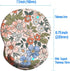 Wrist Support Mouse Pad with Non Slip Rubber Base, 8.75in X7.5in Small Mouse Mat for Home Office (Pink Floral)