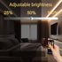 2400LEDs, 2700K Dimmable AXMOTUT COB LED Strip Light Warm White, High Bright LED Lights with RF Remote and UL Power