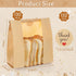 130 Pack 14" 8.3" 3.5" Homemade Bread Sourdough Bags, x x Large Paper Bread Bag with Tin Tie Tab Lock Clear Front