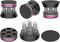 Spring Speaker Isolation Stand Feet, Aluminum Non-Slip Floor Protectors, 4PCS Black