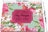 Smooffly Gaming Mouse Pad Custom, Set Goals Say Prayers Work Hard Floral Neoprene Inspirational Quote Mousepad