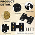 2 Pack 7/8" 2-3/32" 180 Hicarer Solid Brass Shutter Bar Latch x Barn Door Lock Degree Safety Heavy Duty Flip Gate
